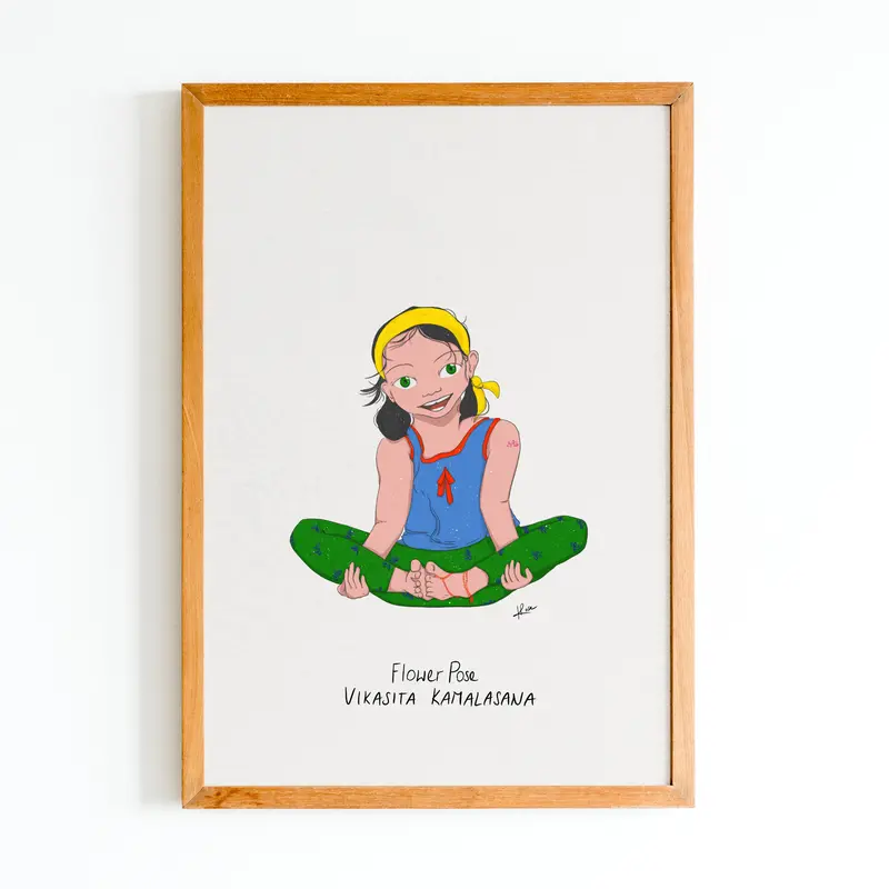 Illustration "Salome Flower Pose"