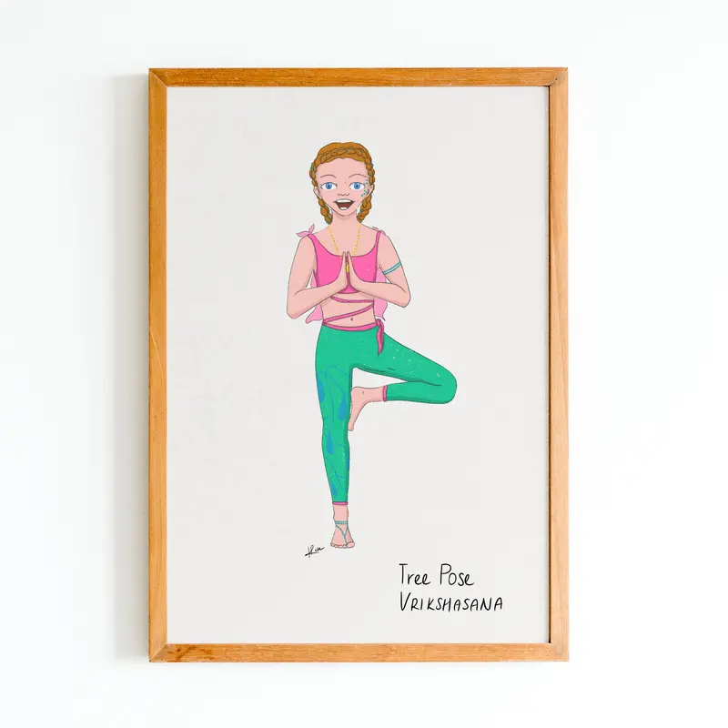 Illustration "Santiago Tree Pose"