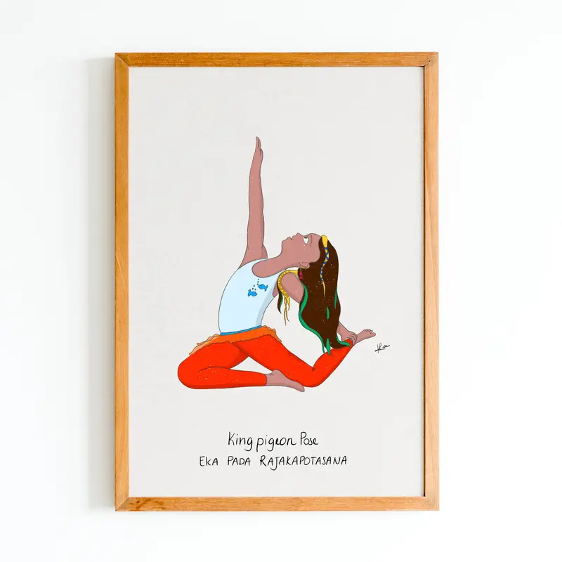 Illustration "Sasha King Pigeon Pose"