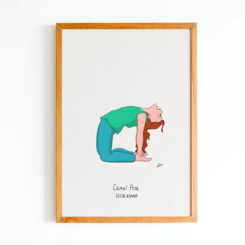 Illustration "Tara Camel Pose"