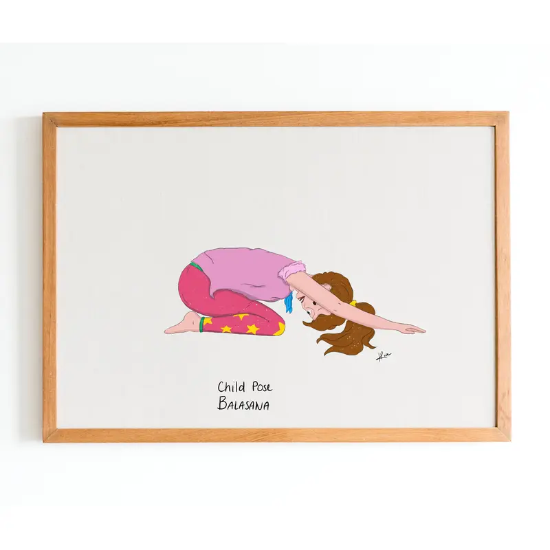 Illustration "Yvonne Child Pose"