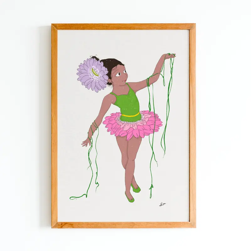 Illustration "Zoe la gerbera"