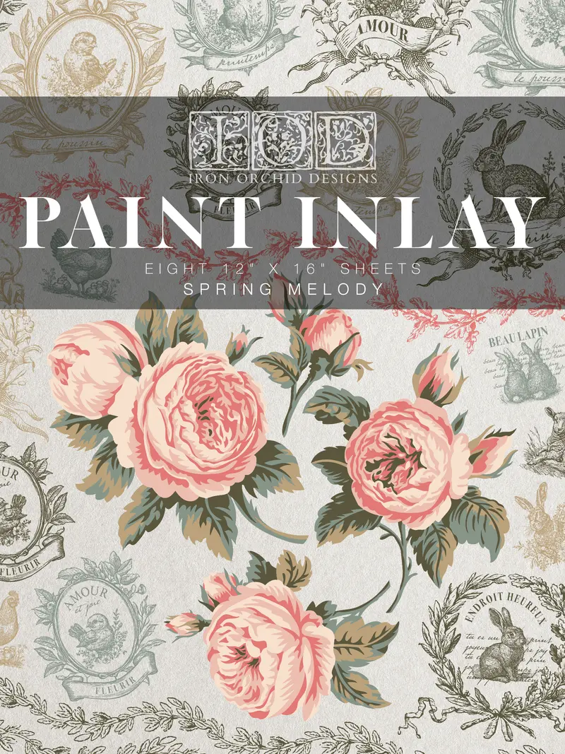 Incrustation de peinture Spring Melody par Iron Orchid Designs IOD Printemps 2025 Édition limitée
