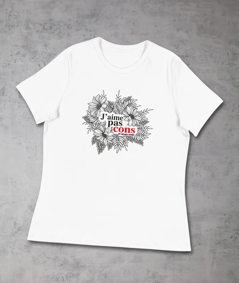 J'aime pas les cons by Nathalie Jomard - T-shirt décontracté pour Femme