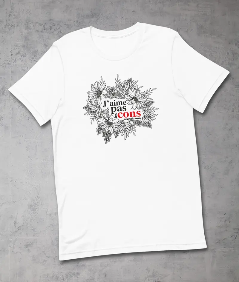 J'aime pas les cons by Nathalie Jomard - T-shirt premium unisexe à col rond