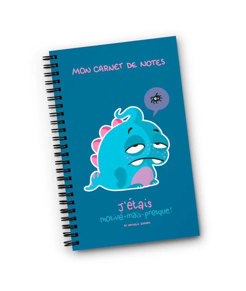 J'étais motivé-mais-presque Masculin, by Nathalie Jomard - Carnet à spirale
