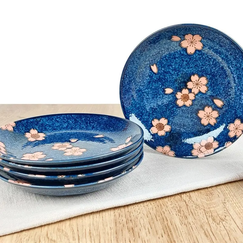 Juego 5 platos japoneses Sakura