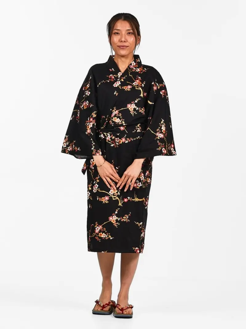 Kimono Happi Ōgonbai Mujer