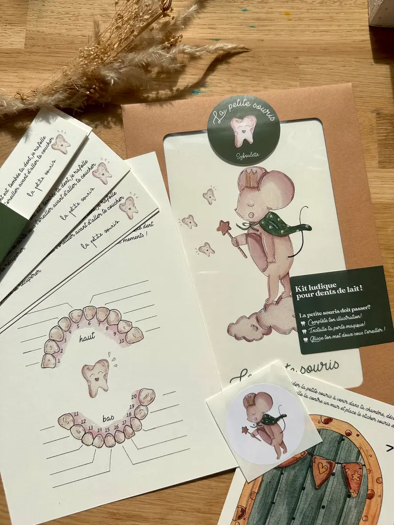 Kit La petite souris - kit pour dent de lait