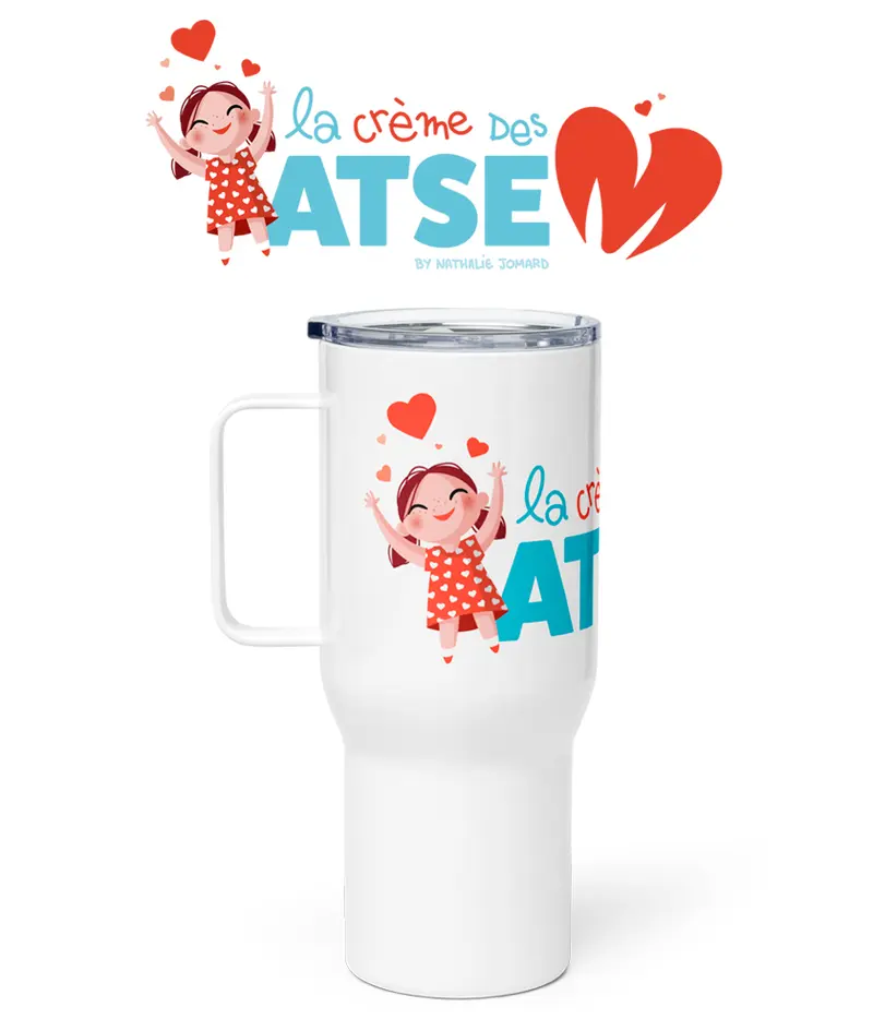 La crème des ATSEM, by Nathalie Jomard - Mug avec anse