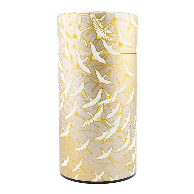 Lata de Té Washi Grulla Gold