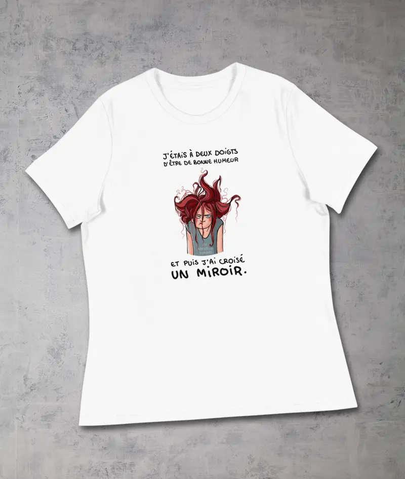Le blues du miroir by Nathalie Jomard - T-shirt décontracté pour Femme