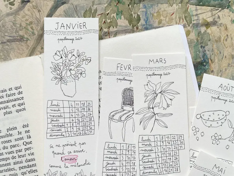 Le calendrier marque-pages 2027