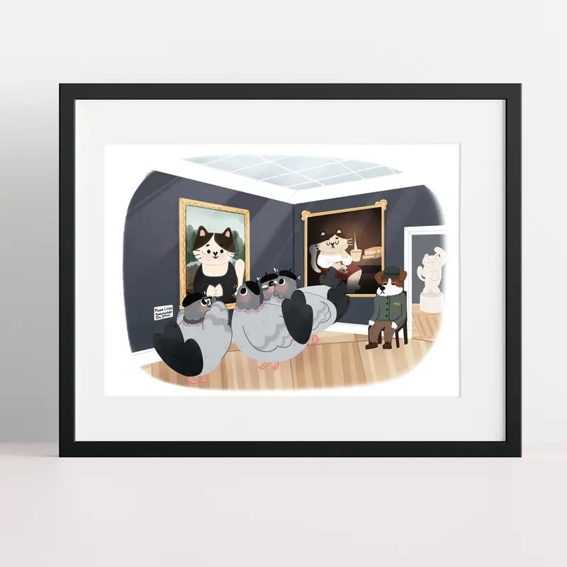 Le Louvre - The Paris of Animals - A4 & A5 Print