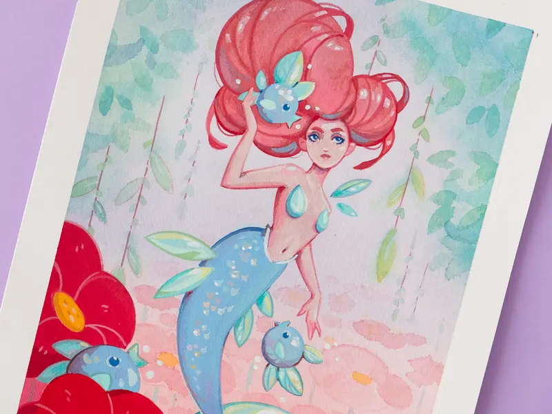 Leaf Mermaid Original