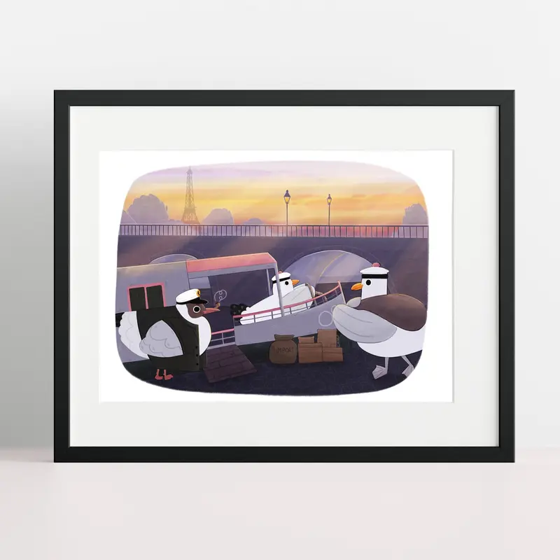 Les Quais de Seine - The Paris of Animals - A4 & A5 Print