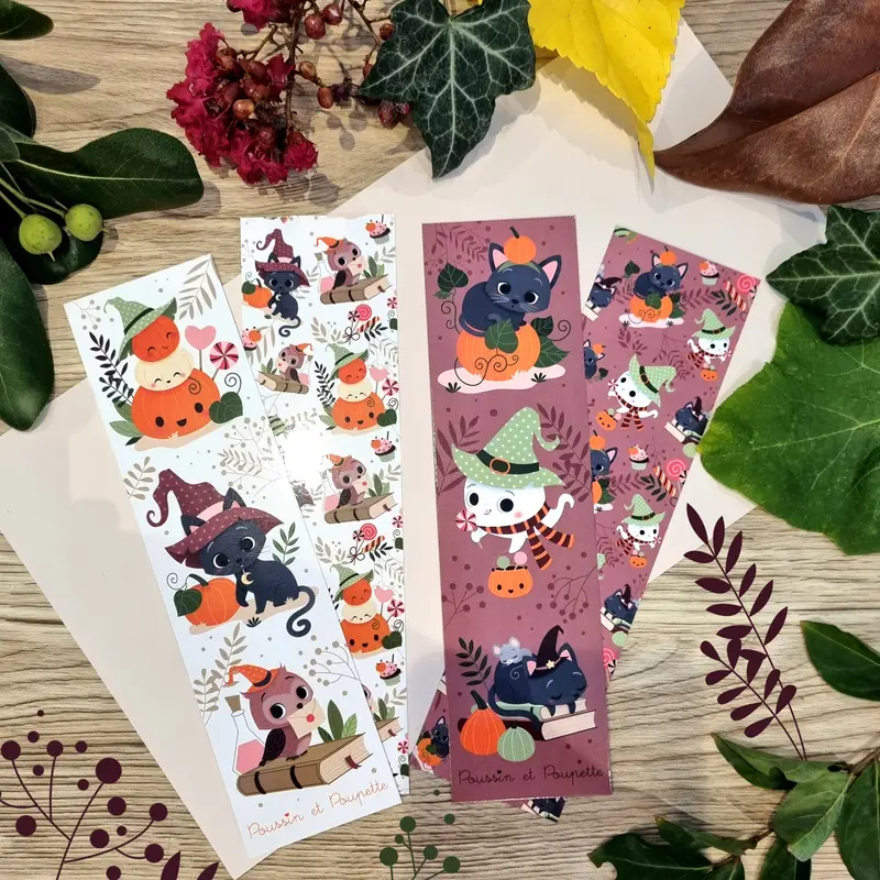LOT 2 MARQUE-PAGES - HALLOWEEN