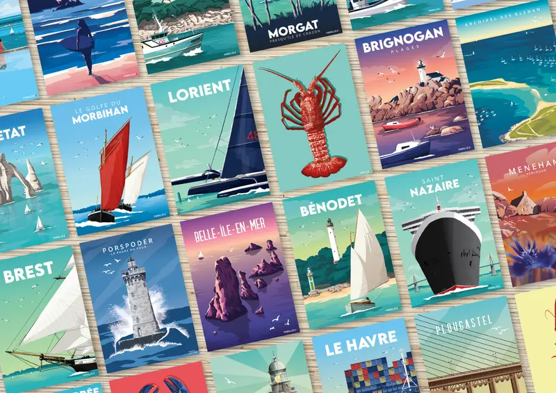 Lot de 10 cartes postales – Composez votre assortiment