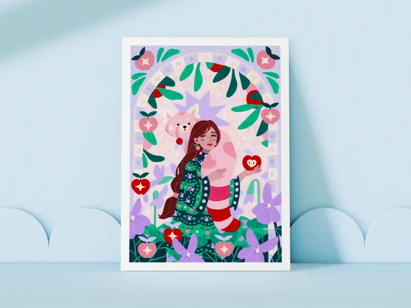 Love Apple Poster