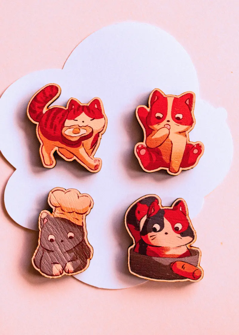 Magnet en lot - petits chats