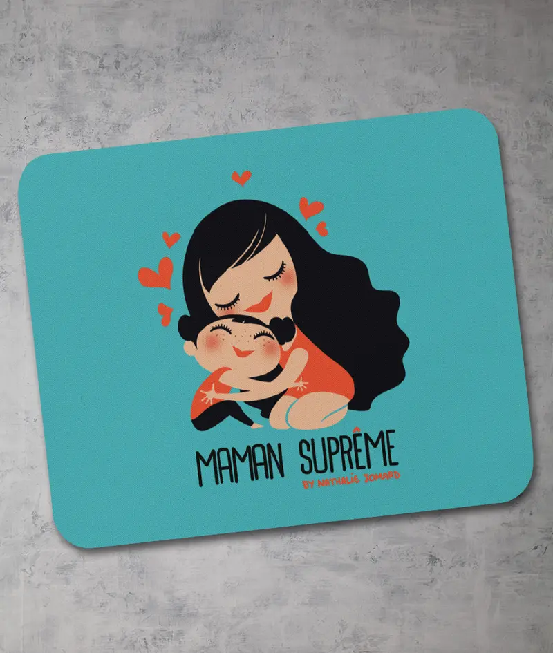 Maman suprême by Nathalie Jomard - Tapis de souris