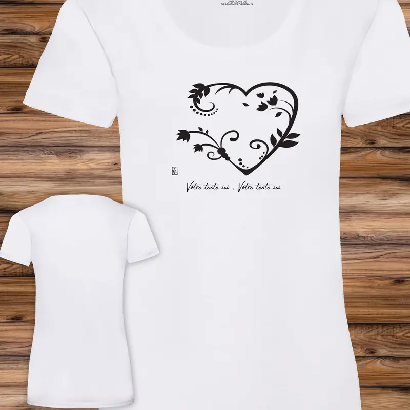 Mamie bouquet fleurs Graphisme sur T-shirt