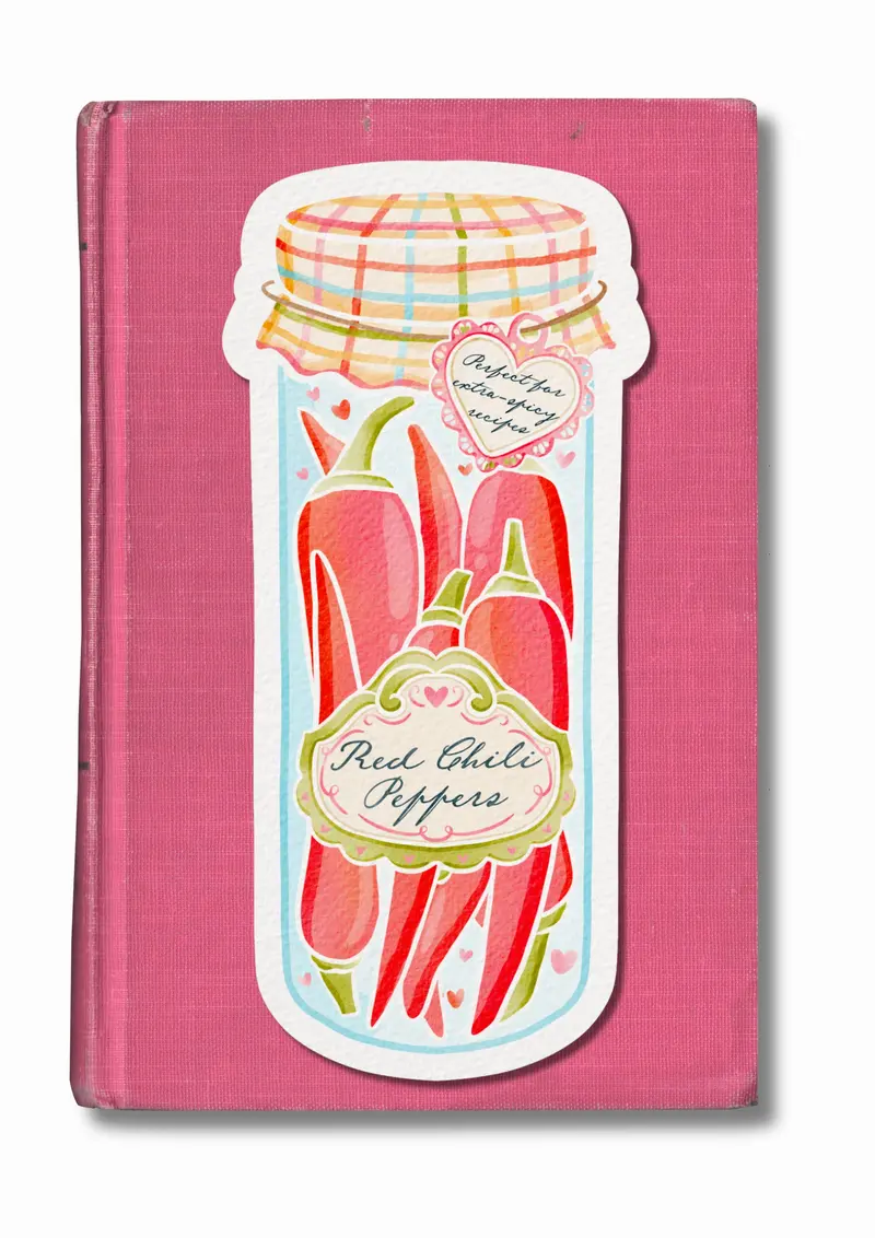Marque-page illustré "Red Chili Peppers"