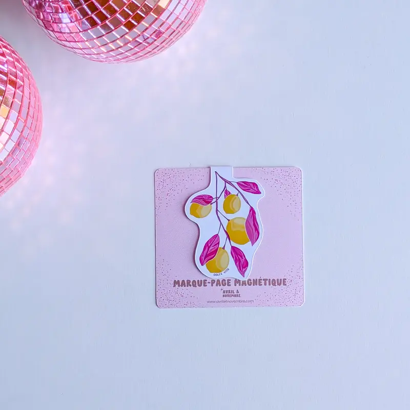 Marque-Page Magnétique – Citrons & Dolce vita
