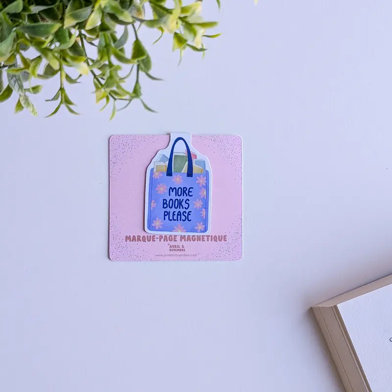 Marque-Page Magnétique – More Books Please