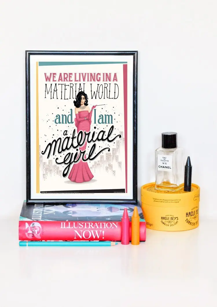 Material Girl Art Print