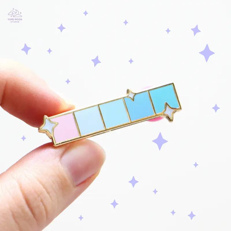 Mermaid Pastel Swatches Enamel Pin