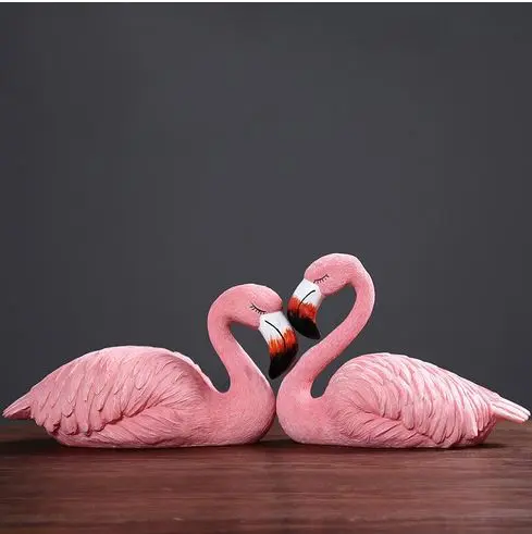 Mini Figurine Flamant Rose