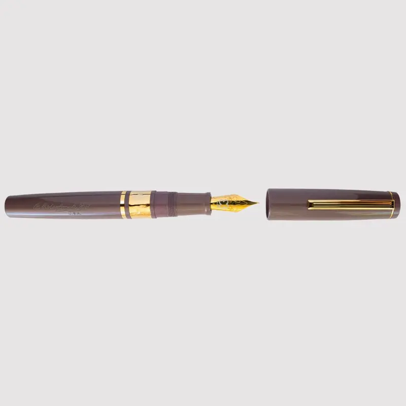 Model J Violet Ebonite with Gold trim - Medium