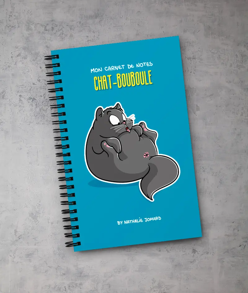 Mon carnet de notes Chat-Bouboule by Nathalie Jomard - Carnet à spirale