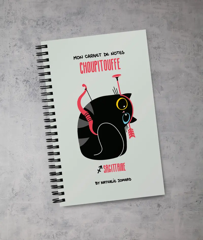 Mon carnet de notes L'horoscope selon Choupitouffe by Nathalie Jomard - Carnet à spirale