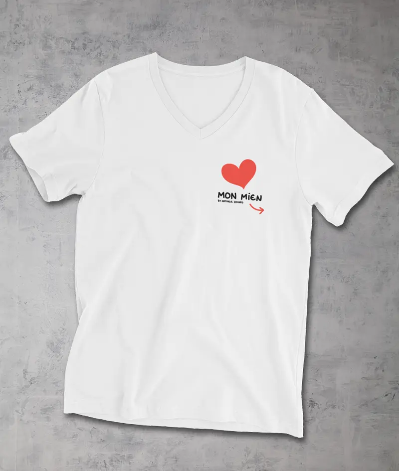 Mon Mien / Ma Mienne by Nathalie Jomard - T-shirt Unisexe à Col V