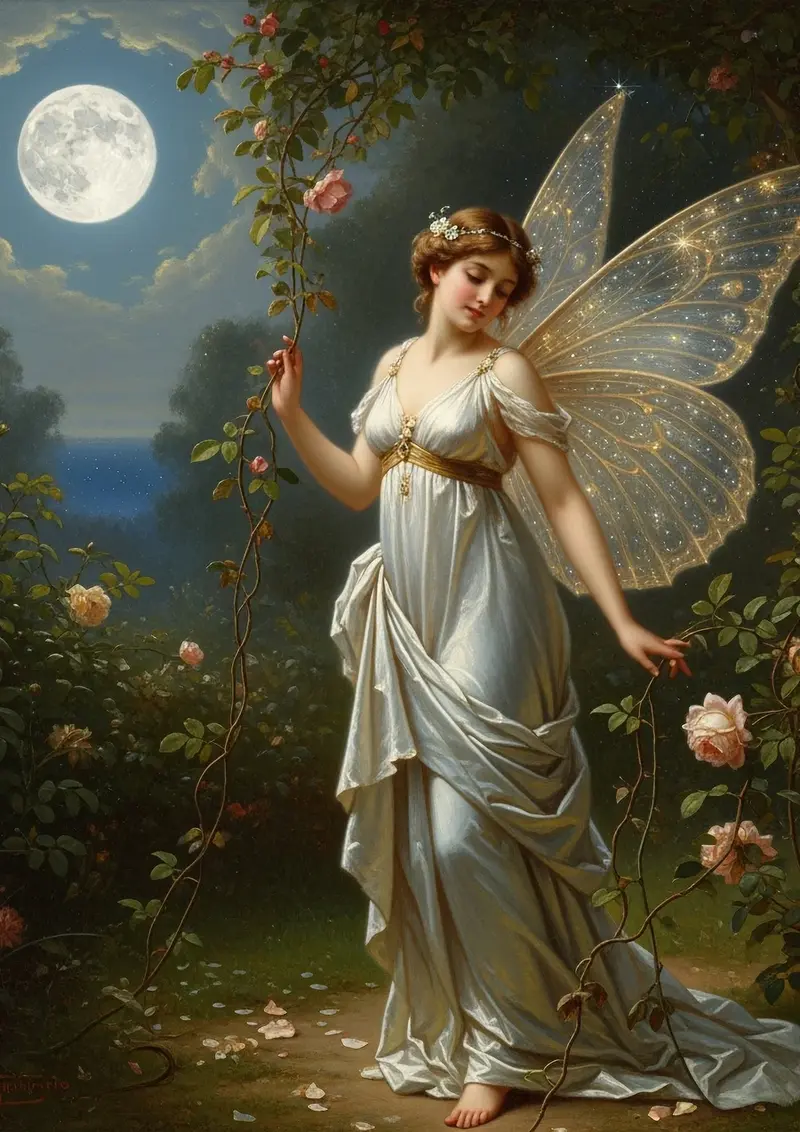 Moon Godess - Menthe par Michelle Decoupage Paper
