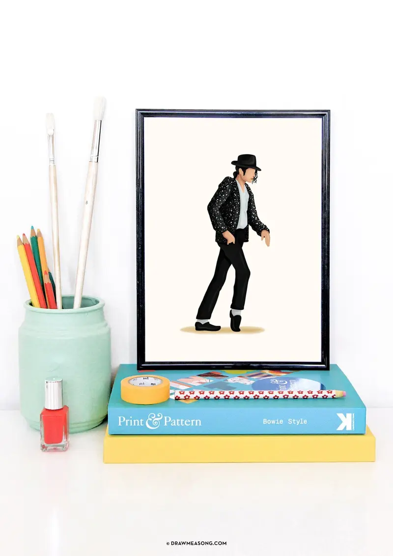 Moonwalk Dance Art Print