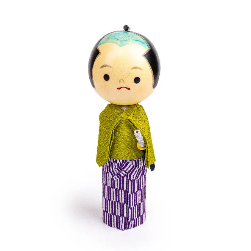 Muñeca Japonesa Kokeshi - Joven Samurái