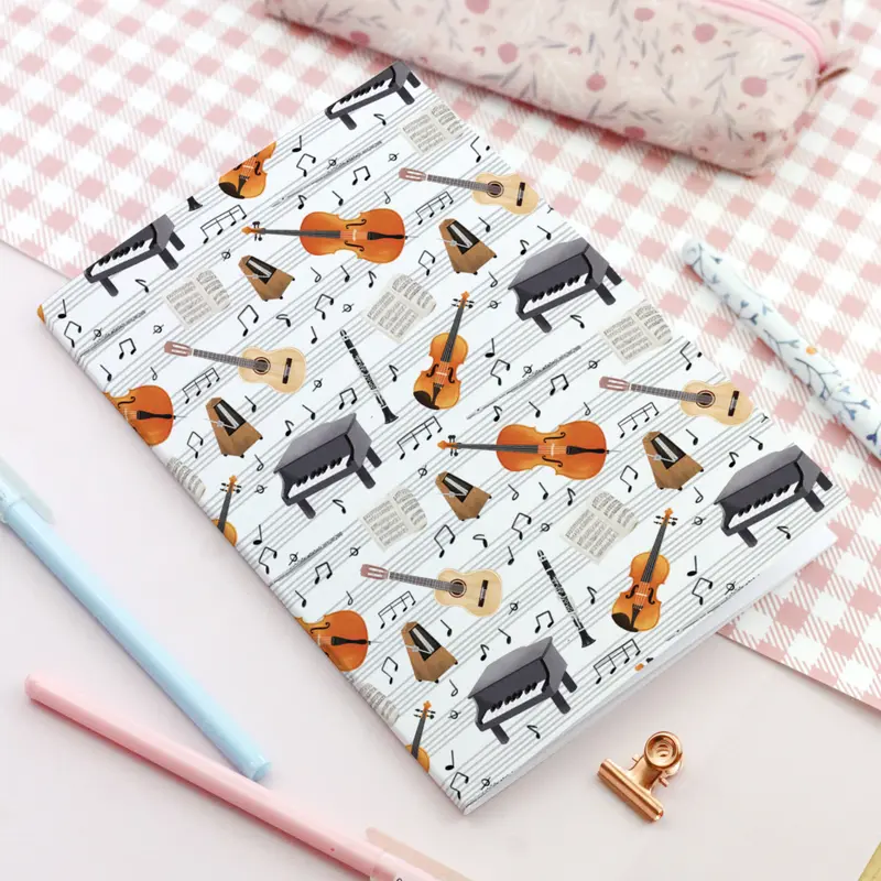 Music Lessons soft notebook - Stationery gift for music lovers