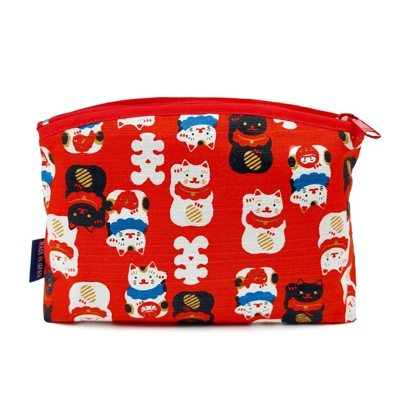 Neceser Japonés Rojo Maneki Neko
