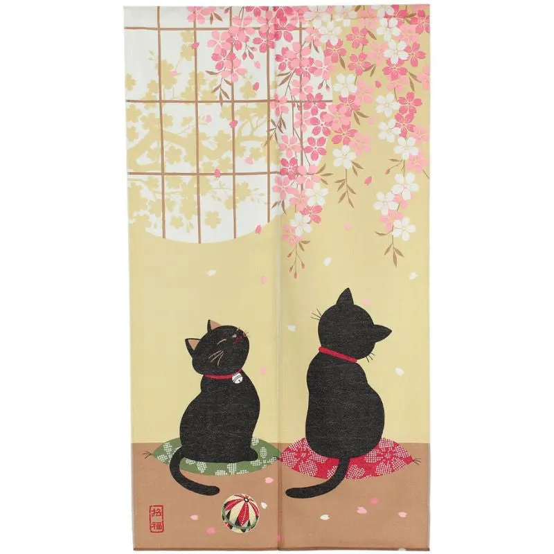 Noren Japonés Sakura Neko