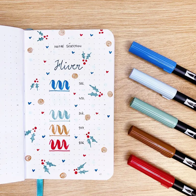 Notre sélection "Hiver TOMBOW" - Feutres pinceaux