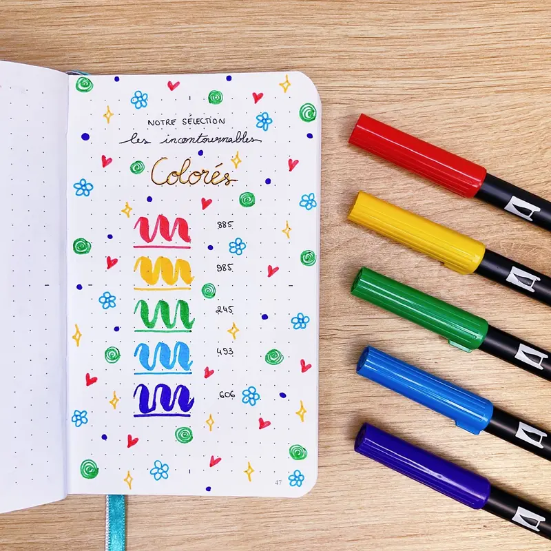 Notre sélection "Les incontournables Colorés TOMBOW" - Feutres pinceaux