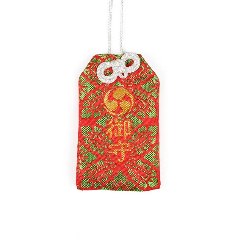 Omamori Japonés Tomoe Rojo