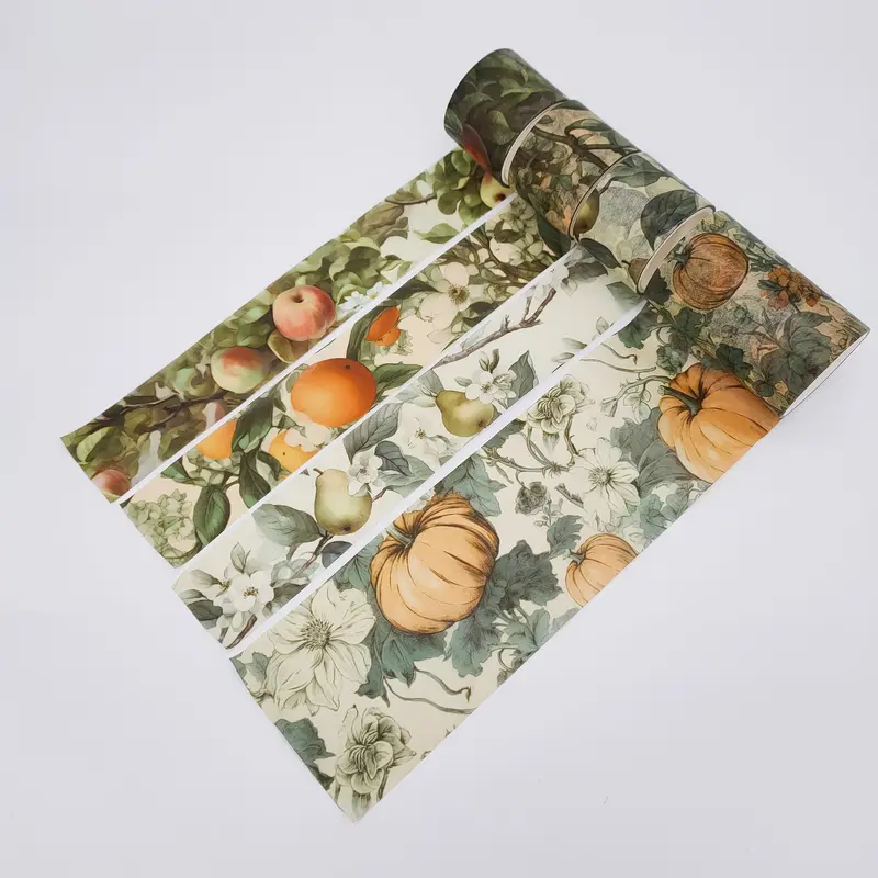 Orchard Bounty - Fruit Harvest Washi Tape Set