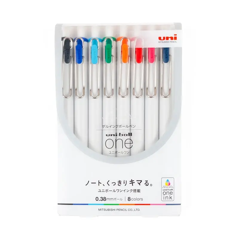 Pack de 8 Bolígrafos de Gel Uni-Ball