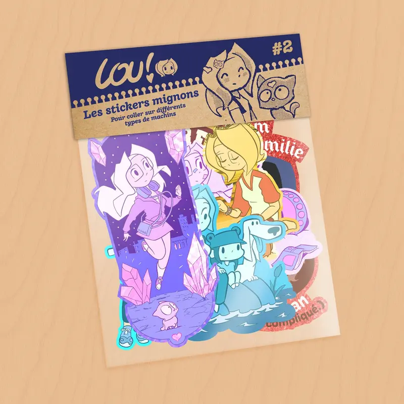 Pack de stickers #2 - jeunesse Lou !
