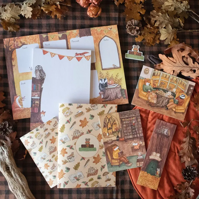 PACK Papeterie "Un automne en Forêt"