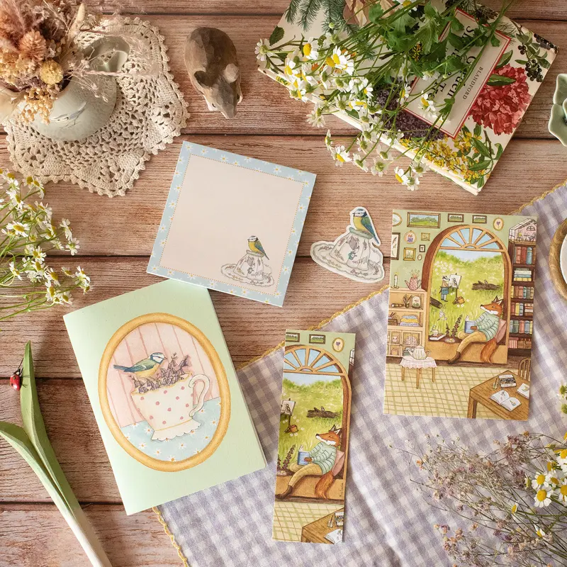 PACK "Rêveries", cartes, stickers, marque-pages - papeterie